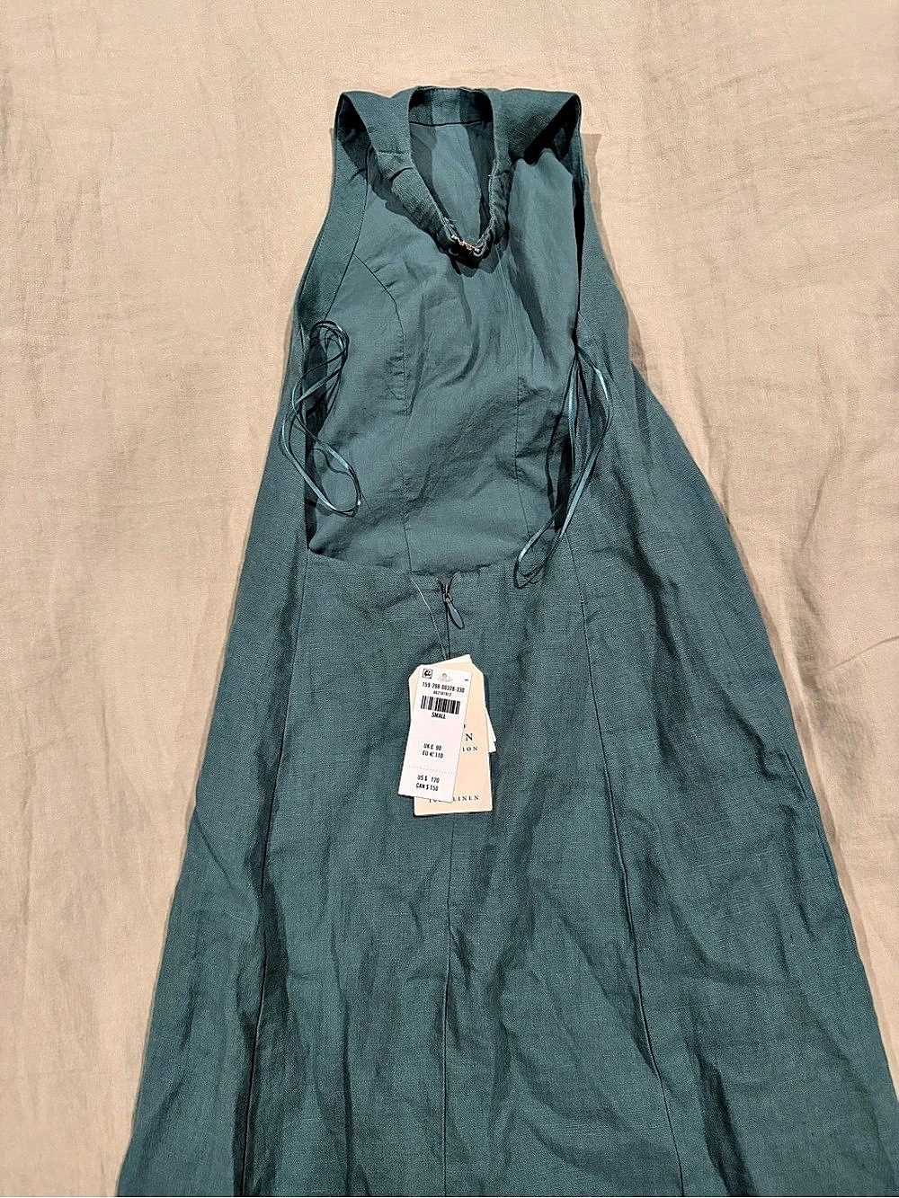 Abercrombie & Fitch A&F Linen Collection Maxi Dress Linen Halter Maxi Dress in - Picture 2 of 5